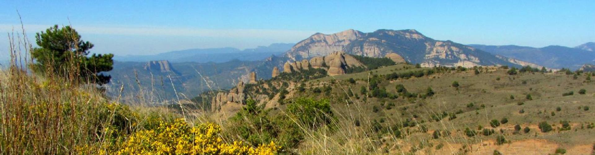 Vistes de les Encantades, Serra d´Aubenç i la Roca del Corb